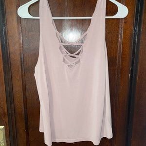 American Eagle Pink Criss Cross Top!